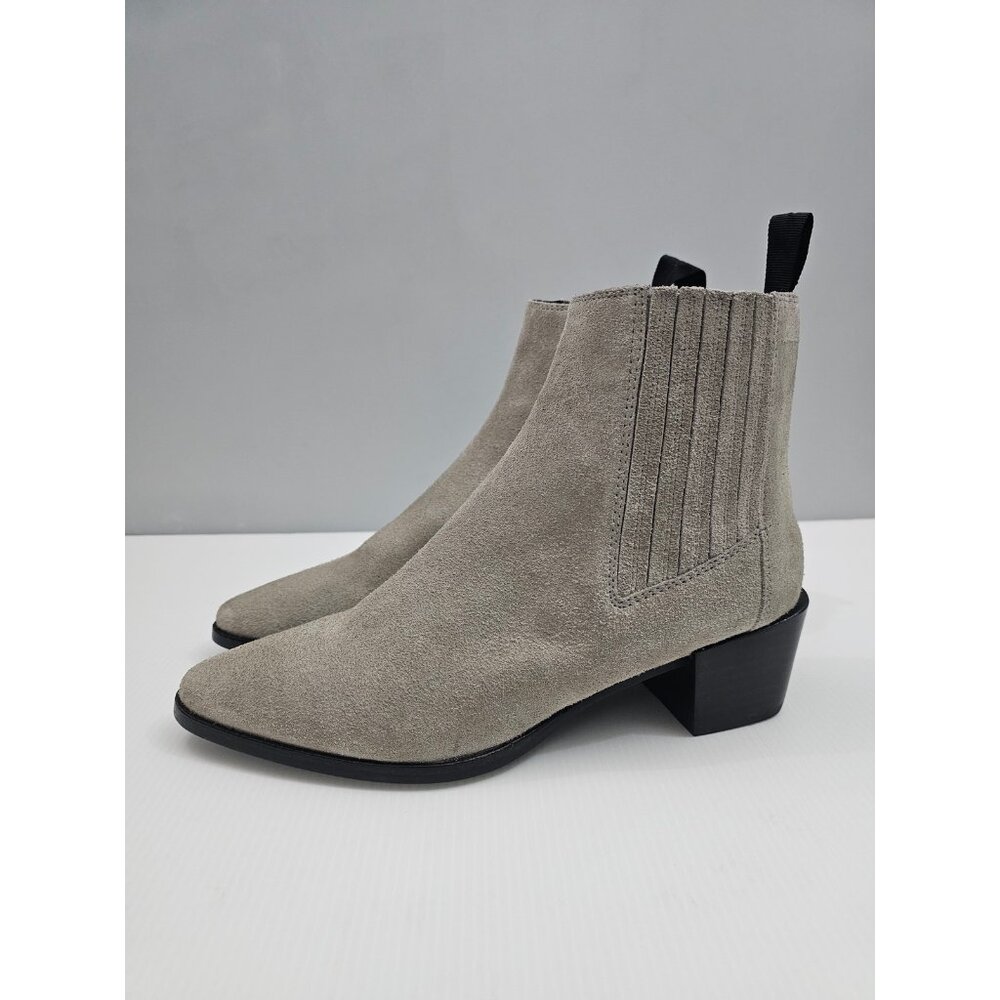 Rag & Bone Rover Chelsea Ankle Boot Womens EU 39.5 Cemento Gray Suede Designer